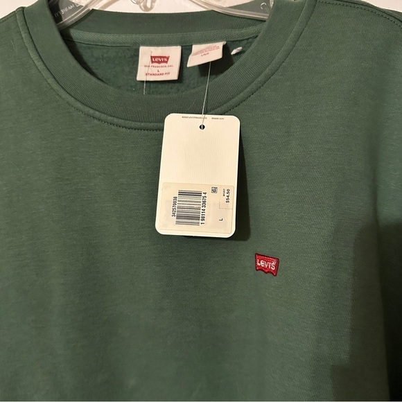 New Levi’s crewneck sweatshirt green men’s L - Picture 4 of 7